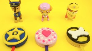 Щенячий патруль лепим из пластилина мороженое для героев мультика