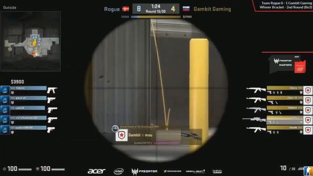 Gambit vs Rogue [Map 2 BO3] Acer Predator Masters Season 3 смотреть онлайн