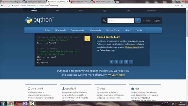 Сравнение PHP и Python. Что лучше? Что учить? смотреть онлайн