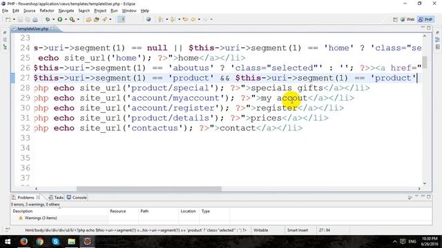 Building An ECommerce Store Using CodeIgniter Framework - Part 2 - Active Menu Highlight смотреть онлайн