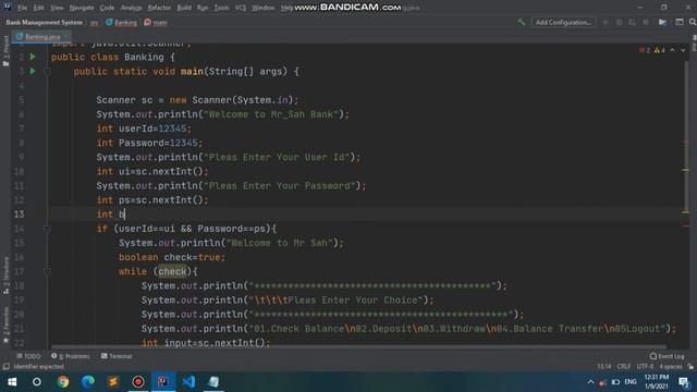 Bank Management System in java || Java projects #MrSah Java programming language смотреть онлайн