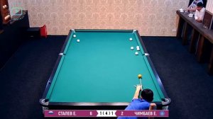 Коммерция (RUS vs KAZ), Сталев - Чимбаев. Бильярд "Легенда" 2016. Billiards.