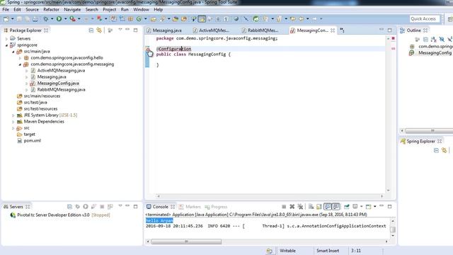 Spring 4 Java Config Tutorial смотреть онлайн