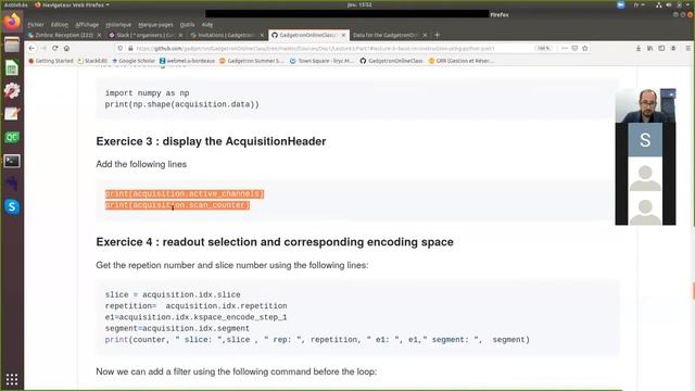 Gadgetron Online Course: Day 1 - Part 3 - Basic reconstruction using Python смотреть онлайн