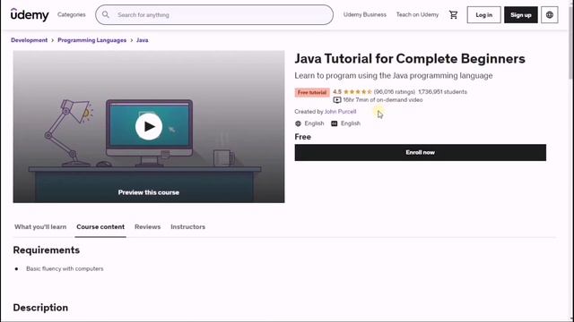 5 Best Life Time Free Java Programming Courses | смотреть онлайн
