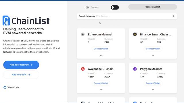 Как добавить практически ЛЮБУЮ СЕТЬ В METAMASK? Пользуемся супер простым сервисом chainlist.org смотреть онлайн