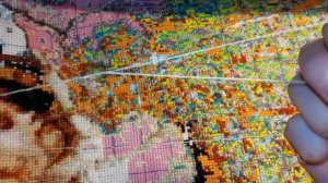 Китайский набор для вышивания. Вышиваем и болтаем. Быстрая вышивка, кривые крестики