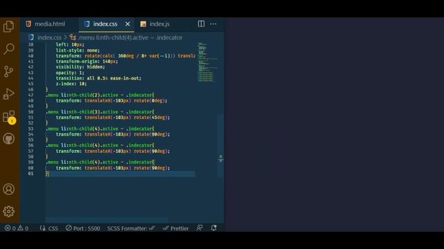 Animated Circular Menu Magic Indicator | Using Html CSS & Javascript @code_clear9390 смотреть онлайн