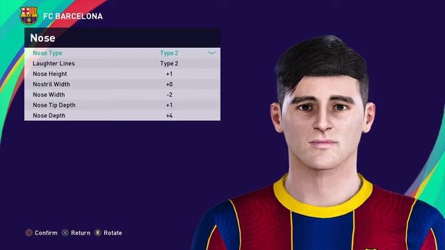 PES 2021 PABLO GAVI FACE BUILD смотреть онлайн