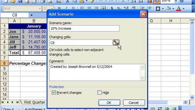 Excel 2003 Tutorial Creating & Displaying Scenarios Microsoft Training Lesson 31.1 смотреть онлайн