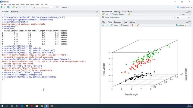 Lesson 6 - Creating Interactive 3D Plots in R смотреть онлайн
