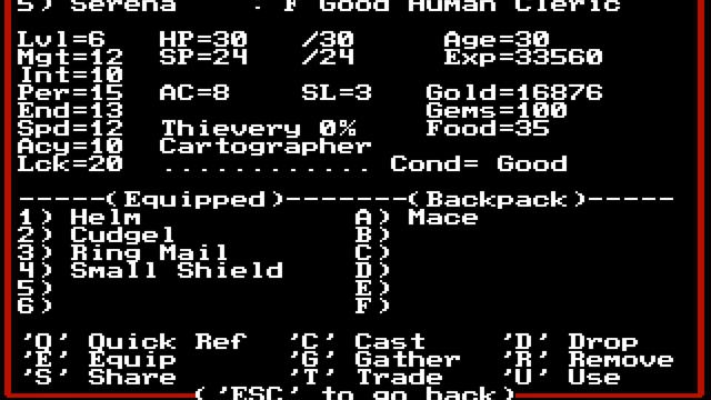 Might and Magic II: Gates to Another World (MS-DOS) 1989, New World Computing смотреть онлайн