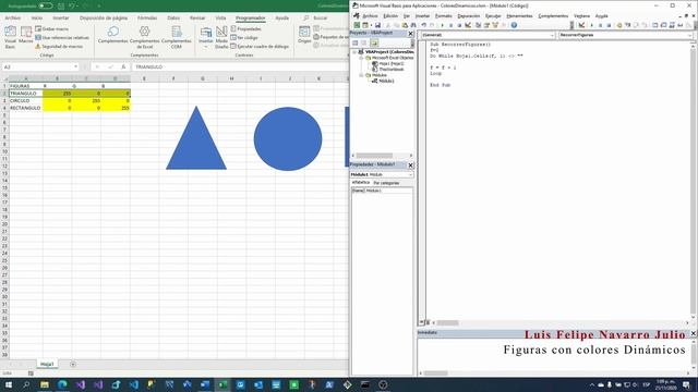 Figuras con colores dinámicos en VBA Excel смотреть онлайн