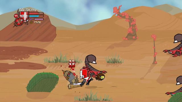 Castle Crashers: Insane Mode (Solo) Desert (No Deaths) смотреть онлайн