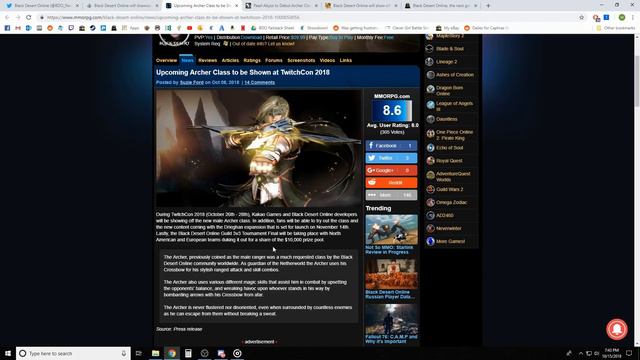 Black Desert Online [BDO] Archer Release Date? New Class смотреть онлайн