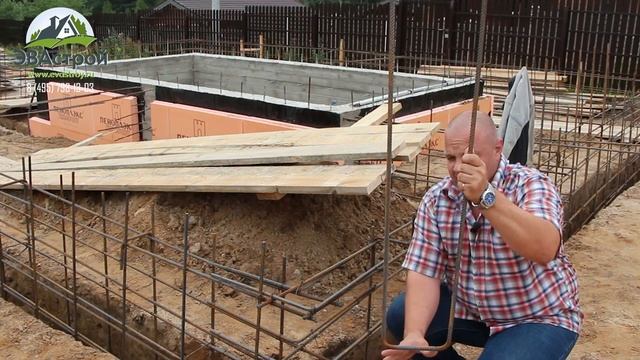 Утепление погреба. Соединение 2х фундаментов, армирование смотреть онлайн