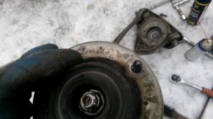 замена пружины стойки на ауди а6 с5