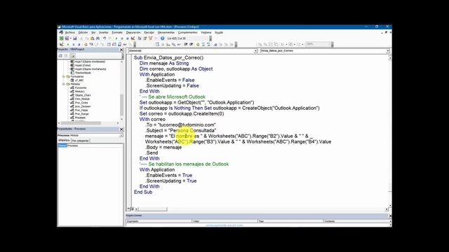 127 Codigo para enviar un correo usando Outlook desde Excel con VBA смотреть онлайн