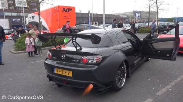 BEST OF Mazda RX-8 (Rotary) Exhaust Sounds - Flames, Accelerations, Revs!