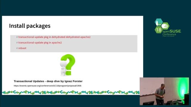 openSUSE Conference 2018 - Your first steps with openSUSE Kubic смотреть онлайн