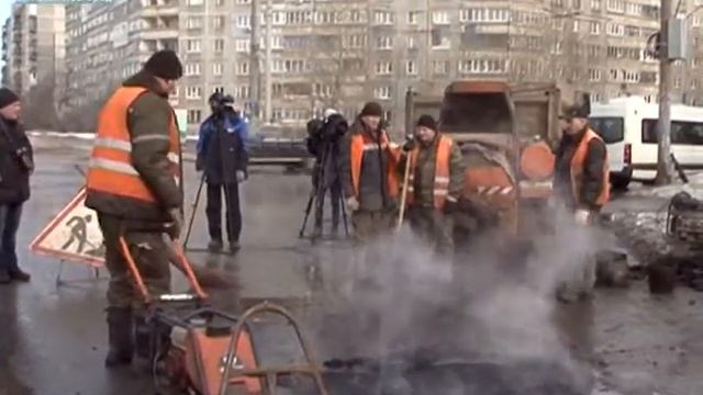 Ямочный ремонт с использованием рециклера 2 03 2017 смотреть онлайн