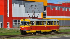 Трамвай Tatra T3SU-3286. Покатушки по Барнаулу.