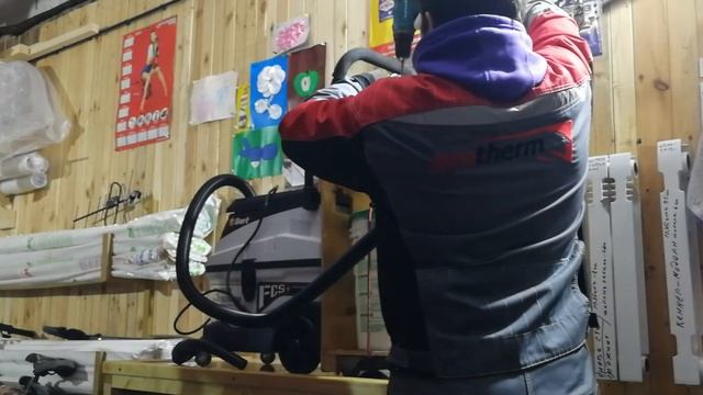 Фильтр Циклон, установка его в разрыв строительного пылесоса Bort. смотреть онлайн