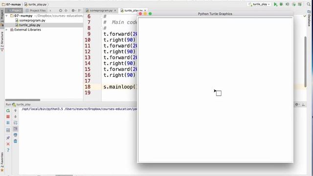 07a - Python turtle package смотреть онлайн