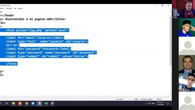 Clase #1 PHP-SEGUNDO PARCIAL //Log in , Tercero de Informatica 2020 смотреть онлайн