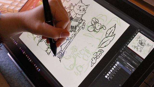 Huion Kamvas Pro 16 (2.5K) Review // Trying clip studio paint again! смотреть онлайн