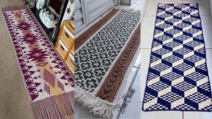 ЛЕНИВОЕ ВЯЗАНИЕ для дома С ОРНАМЕНТОМ жаккард (МОЗАИКА) крючком и спицами КОВРИК, ПОКРЫВАЛО, ПОДУШК
