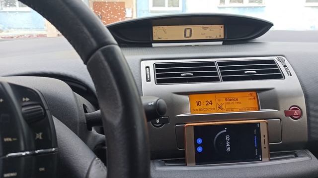 Как зимой должен греть отопитель салона (печка) Ситроен С4 / Пежо 308, двигатель ЕР6 смотреть онлайн