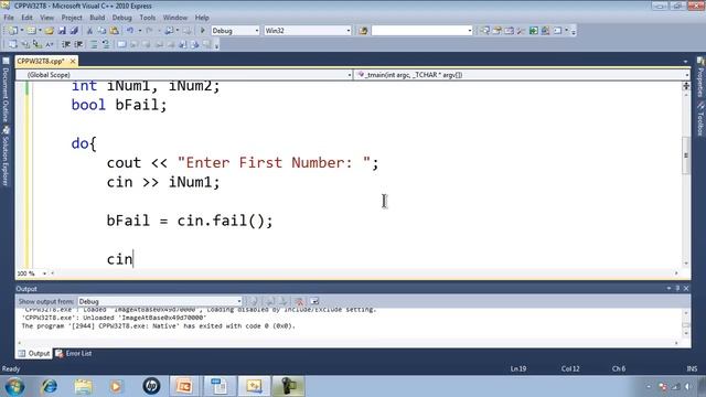 C++ Win32 Console Tutorial 8 - Checking Numeric User Input With cin.fail смотреть онлайн