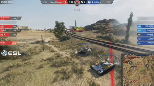 Brain Storm vs IMPACT Gaming День 4 week 8 Gold Series WGL RU 2016/17 смотреть онлайн
