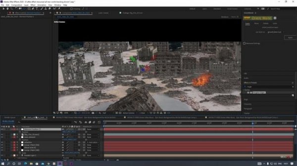 3D matte painting tutorial using Element 3D II After effect II Tutorial