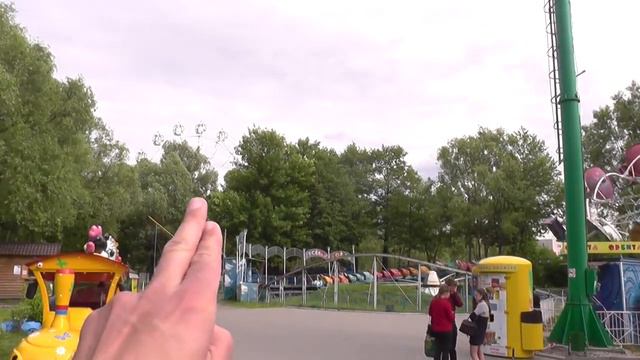 Аттракционы в Нижнем парке города Липецк, июнь 2018! смотреть онлайн