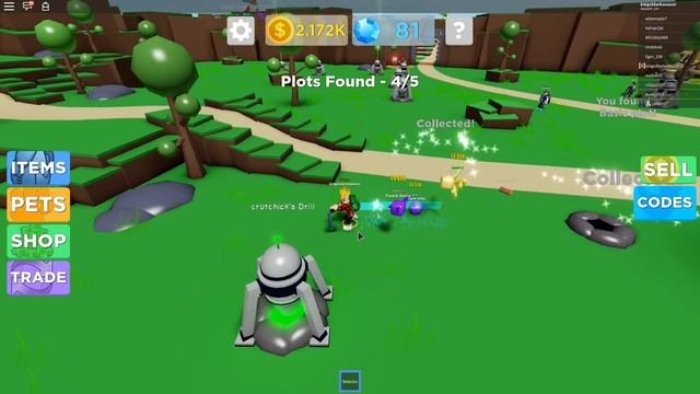 СИМУЛЯТОР КОПАТЕЛЯ! КАК НАЙТИ ВСЕ СОКРОВИЩА! ROBLOX смотреть онлайн