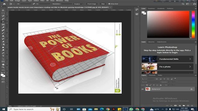Corp Tool |Perspective crop tool|Adobe photoshop| class-5| смотреть онлайн