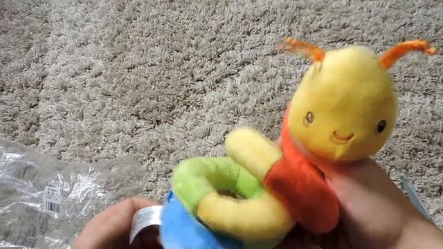 Детская игрушка-погремушка ГУСЕНИЦА в кроватку или на коляску! Children's toy - Caterpillar. смотреть онлайн