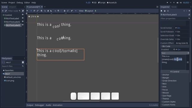 Rich Text Effects in Godot 3.2 смотреть онлайн