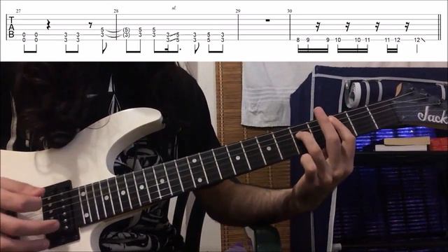 How To Play "17 Girls In A Row" By Steel Panther (Full Song Tutorial With TAB!) смотреть онлайн