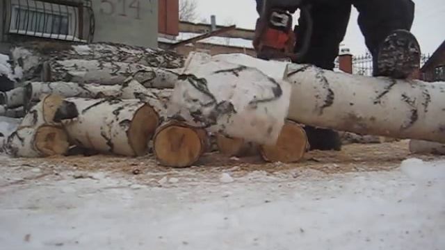 Дрова! Бешеная пила! (Вялюсь дома)