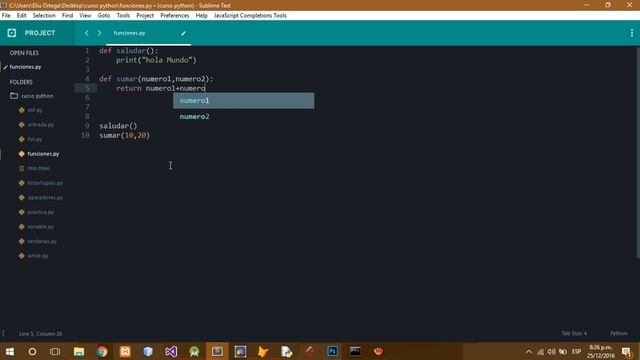 Curso de Python 3 [9- Funciones] смотреть онлайн