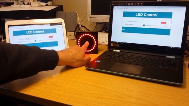 Neopixel ring: Wemos D1-mini uses websockets for multi-user control смотреть онлайн