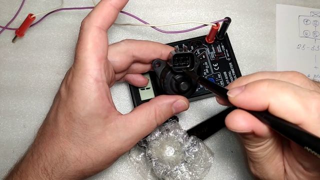 Проверка регулятора холостого хода РХХ с помощью мультиметра Mitsubishi Lancer 9 (Способ 2). смотреть онлайн