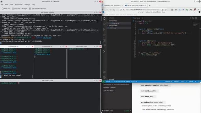 Trio Tutorial - Simple TCP Chat Program - Part 1 смотреть онлайн