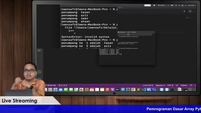 Pemrograman Dasar Array Python - Kelas X Rpl - Iwan Safrudin, S.Kom. смотреть онлайн