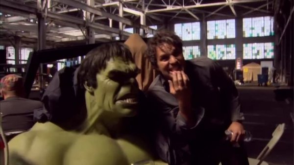 Edward Norton on Mark Ruffalo as The Hulk