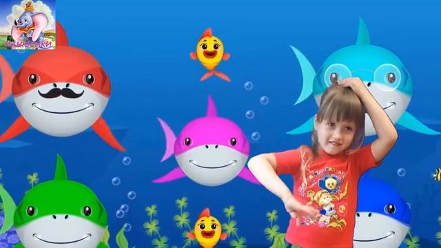 Акуленок Беби шарк . Мультики танцы детей. Танцуем под мультик Акуленок Бэби шарк. Песенки для дете