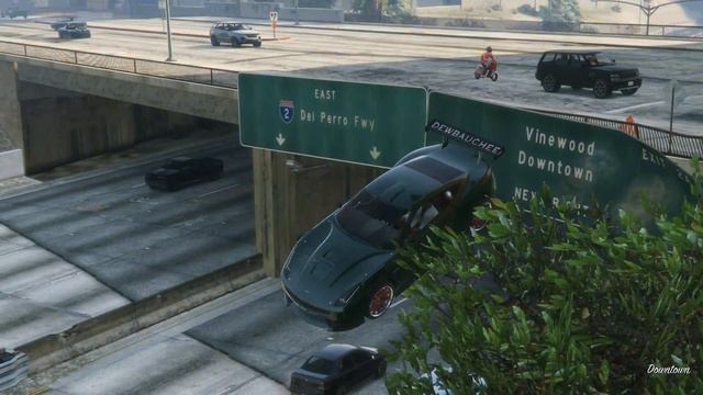 GTA 5 Stunt #8 +Map Location: Del Perro Freeway Overpass смотреть онлайн